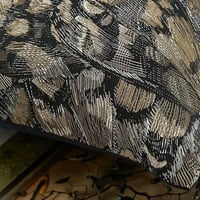 غطاء وسادة اسود وذهبي مستوحى من الطبيعه