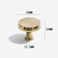 مقبض دولاب دائري صغير ذهبي وفضي