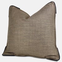 غطاء خدادية جلد ذهبي داكن بحواف سوداء أنيقة | Fanc...