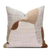 غطاء وسادة مودرن مميز باللون البيج