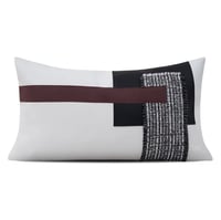 مجموعة أغطية خداديات عنابي اسود وابيض