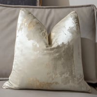 غطاء وسادة مودرن باللون البيج و الذهبي