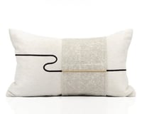 غطاء وسادة بيج مودرن مقاس 30x50cm