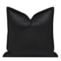 غطاء وسادة اسود بتطريز ذهبي