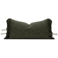 غطاء خدادية بلون اخضر بلمسات فنية متموجة