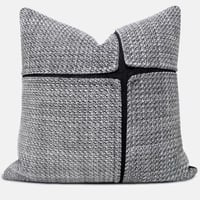 غطاء خدادية رمادي بتفصيل مميز باللون الأسود | خداد...