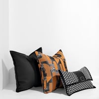 مجموعه اغطيه خداديات اورنج اسود وابيض