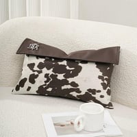 غطاء وسادة اوف وايت وبني