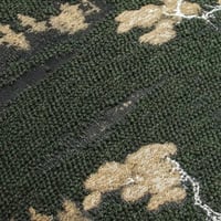 غطاء خدادية اخضر زيتي مشجر فاخر لديكور مميز