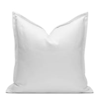 غطاء وسادة ابيض وازرق