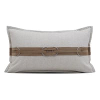 مجموعة أغطية وسائد بني جملي واسود