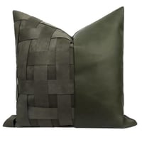 غطاء وسادة زيتي