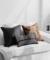 مجموعه اغطيه خداديات اورنج اسود وابيض