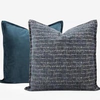 غطاء وسادة ازرق