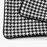 غطاء وساده ابيض و اسود