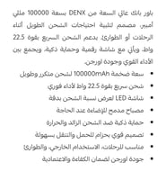 DENX- بطارية دنكس متنقلة 100000 متعددة المنافذ بكي...