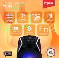 مكبر صوت وسائط متعددة محمول على حامل متحرك يعمل بق...