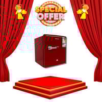 ثلاجة كلاسيك ميني جي في سي برو 48 لتر اللون احمر