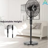 مروحة عمودية من شركة جيباس ، لون اسود - موديل GF94...