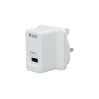 شاحن حائط يو اس بي من الفنار 2.1A أبيض يدعم الشحن...