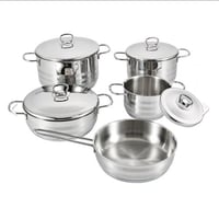 طقم قدور ستيل 9 قطع من مستر كوك MISTER COOK