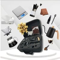 مجموعة ادوات القهوه مكونه من 12 قطعه مع حقيبه