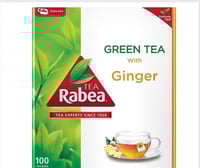 شاي ربيع أخضر بالزنجبيل 100 كيس