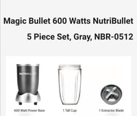 خلاط سريع التحضير Magi Bullet 600 واط موديل 0512