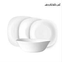 طقم صحون زجاج أوبال بورميولي تافولا ، 19 قطعة مودي...