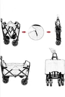 عربة قابلة للطي للاستخدام الخارجي للرحلات للشاطئ م...