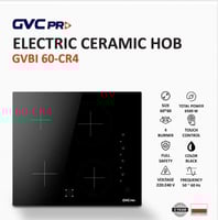 موقد كهربائي سيراميك من جي في سي برو، مقاس 60 × 60...