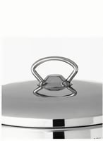 طقم قدور تركي من الستانلس ستيل 18/10- 14 قطعة بتصم...