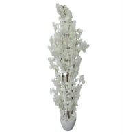 نبات صناعي لون أبيض للزينه