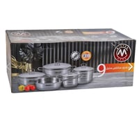 طقم قدور ستيل 9 قطع من مستر كوك MISTER COOK