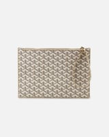 شنطة كلتش نسائية بلون بيج