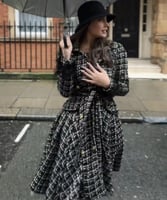 فستان شتوي قصير انيق