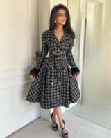 فستان شتوي قصير انيق