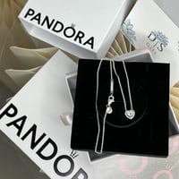 سلسال قلب فضي فضه عيار 925بندورا