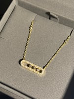 سلسال ذهبي ميسيكا فضه عيار 925