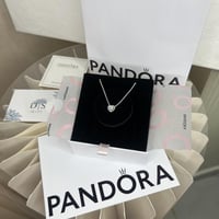 سلسال قلب فضي فضه عيار 925بندورا