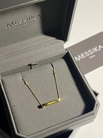 سلسال ذهبي ميسيكا فضه عيار 925