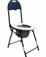 كرسي حمام بساند ظهر منجد ازرق 890