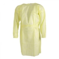 ISOLATION GOWN YELLOW , ELASTIC CUFF 20 - 25 g Pin...