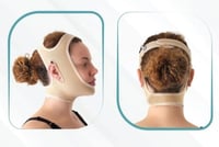 مشد وضمادة الوجه والعنق بعد عمليات شد الوجه وشفط ا...