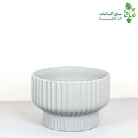 مركن سيراميك (كبير) بخطوط طولية