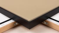 Wooden frame tightening + thin black frame