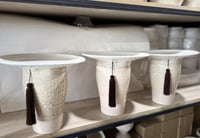 طقم 3 قطع صواني سيراميك فاخرة