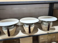 طقم 3 قطع صواني سيراميك فاخرة