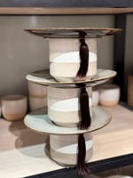 طقم 3 قطع صواني سيراميك فاخرة