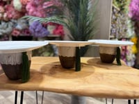 طقم 3 قطع صواني سيراميك فاخرة